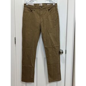 NEW Flint and Tinder 365 Pants Men 34x31 Straight Fit Brown Cotton Stretch Chino